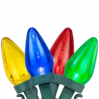 Northlight 25ct Multi-Color LED C7 Christmas Light Set, 16ft Green Wire
