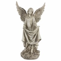 Northlight 32588584 23.25 in. Standing Religious Angel Outdoor Garden Bird Bath or Feeder Sta