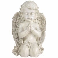 Northlight 32588598 13.5 in. Kneeling Praying Cherub Angel Religious Outdoor Garden Statue