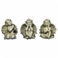 Northlight 32589224 11 in. Sitting Cherub Angel Decorative Outdoor Garden Statues - Set of 3