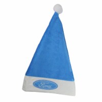 Northlight Blue and White 'Ford' Santa Unisex Adult Christmas Hat Costume Accessory - One