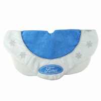 Northlight 21.5 Blue and White Ford Scalloped Mini Christmas Tree Skirt