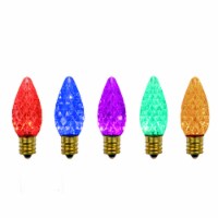 Northlight Pack of 25 Faceted C7 LED Multi-Color Christmas Replacement Bulbs