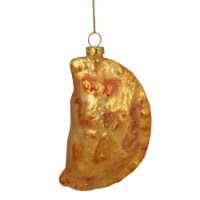 Northlight 5 Golden Glittered Pierogi Glass Christmas Ornament