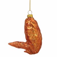 Northlight 4 Buffalo Flat Chicken Wing Glass Christmas Ornament