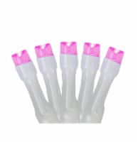 Northlight 20 Battery Operated Pink LED Wide Angle Mini Christmas Lights - 9.5 ft White Wire