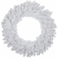 Northlight White Canadian Pine Artificial Christmas Wreath, 24-Inch, Unlit