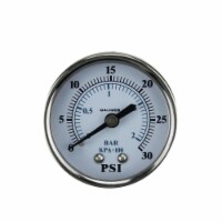 Pool Central 32727583 2 in. Back Mount Stainless Steal Pressure Gauge 0-30 PSI