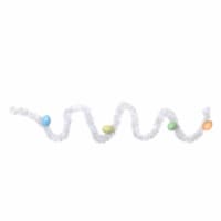 Northlight 25' White Spring Tinsel Garland with Easter Eggs - Unlit