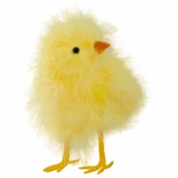 Northlight 5.25 Yellow Furry Left Facing Chick Easter Figure