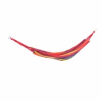Northlight 32816476 Wide Striped Woven Cotton Single Brazilian Hammock, Multicolor