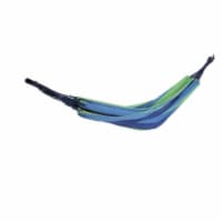 Northlight 32816484 Striped Woven Cotton Double Brazilian Hammock, Blue & Green
