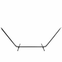 Northlight 32816665 39 x 133 in. Steel Hammock Stand with Chains & Hooks, Black