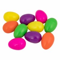 Northlight 10ct Assorted Multicolored Fillable Easter Eggs 3
