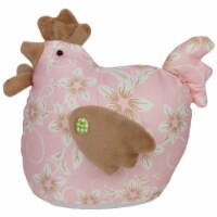 Northlight 8 Pink and Brown Floral Easter Country Hen Spring Figure
