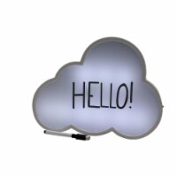 Northlight 32816118 Battery Operated LED Lighted Cloud Shaped White Board