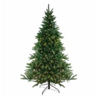 Northlight Real Touch™️ Pre-Lit Full Noble Fir Artificial Christmas Tree - 6.5' - Dual Color
