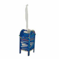 Northlight 4 Silver Plated USPS Mail Box Christmas Ornament with 7 European Crystals