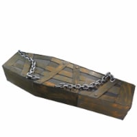Northlight 63 Animated and Lighted Chained Shaking Coffin Halloween Decoration