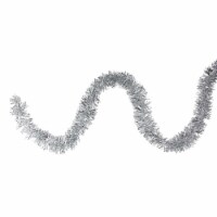Northlight 50' x 2.25  Silver Tinsel Artificial Christmas Garland - Unlit