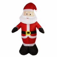Northlight 48 Red and White Inflatable Santa Claus LED Lighted Christmas Outdoor Decor