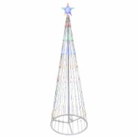 Northlight 6' Multi-Color LED Lighted Show Cone Christmas Tree Outdoor Decoration