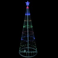 Northlight 9' Multi-Color LED Lighted Show Cone Christmas Tree Outdoor Decoration
