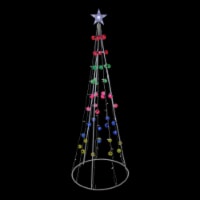 Northlight 6' Multi-Colored Lighted Show Cone Christmas Tree Outdoor Decoration