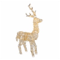 Northlight 48 Pre-Lit White LED Upright Standing Reindeer Christmas Outdoor Decoration