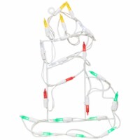 Northlight 12 Lighted White Battery Operated LED Candle Christmas Window Silhouette