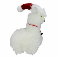 Northlight 13 Plush Standing Llama with Jingle Bell Necklace Christmas Tabletop Figure