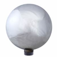 Northlight 33377043 10 in. Shiny Silver Glass Outdoor Patio Garden Gazing Ball