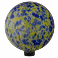 Northlight 33377053 10 in. Yellow & Blue Speckled Glass Outdoor Patio Garden Gazing Ball