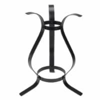 Northlight 33377054 11.75 in. Black Curved Outdoor Patio Stand for Garden Gazing Balls