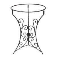Northlight 33377056 11.5 in. Black Ornate Outdoor Patio Stand for Garden Gazing Balls