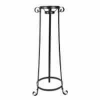 Northlight 33377059 11 in. Black Swirled Large Outdoor Patio Stand for Garden Gazing Balls