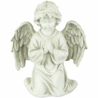 Northlight 33377763 15 in. Kneeling in Prayer Cherub Outdoor Garden Statue
