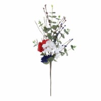 Northlight 27 Red and White Fourth of July Patriotic Hydrangea Spray