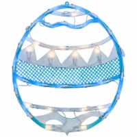 Northlight 17 LED Lighted Blue Easter Egg Spring Window Silhouette Decoration
