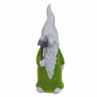 Northlight 33377620 14 in. Moss Covered Gnome with Shovel Garden Statue