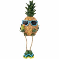 Northlight 33377624 9 in. Summertime Dangling Leg Pineapple Boy Garden Statue