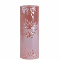 Northlight 6.5  Tall Pearly Pink Snowflake Christmas Candle Holder