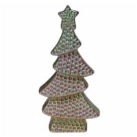 Northlight 7.25 Iridescent Rainbow Bohemian Christmas Tree Table Top Decoration