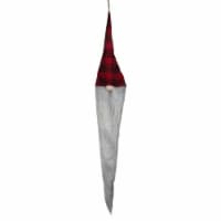 Northlight 30  Red and Black Plaid Hanging Christmas Gnome