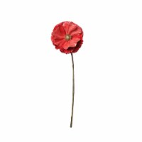 Northlight 18 Coral Pink Poppy Artificial Christmas Stem