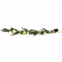 Northlight 5' x 6 Green Gourds and Foliage Artificial Thanksgiving Garland - Unlit
