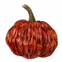 Northlight 33650131 8.5 in. Orange Autumn Harvest Woven Pumpkin Decoration