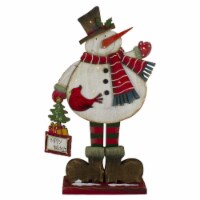 Northlight 17.5  LED Lighted Happy Holidays Snowman Christmas Welcome Sign