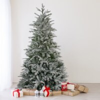Northlight 7.5' Flocked Winfield Fir Artificial Christmas Tree - Unlit