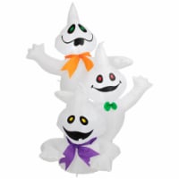 Northlight 3.5' Lighted Inflatable Halloween Ghost Trio Outdoor Yard Decoration